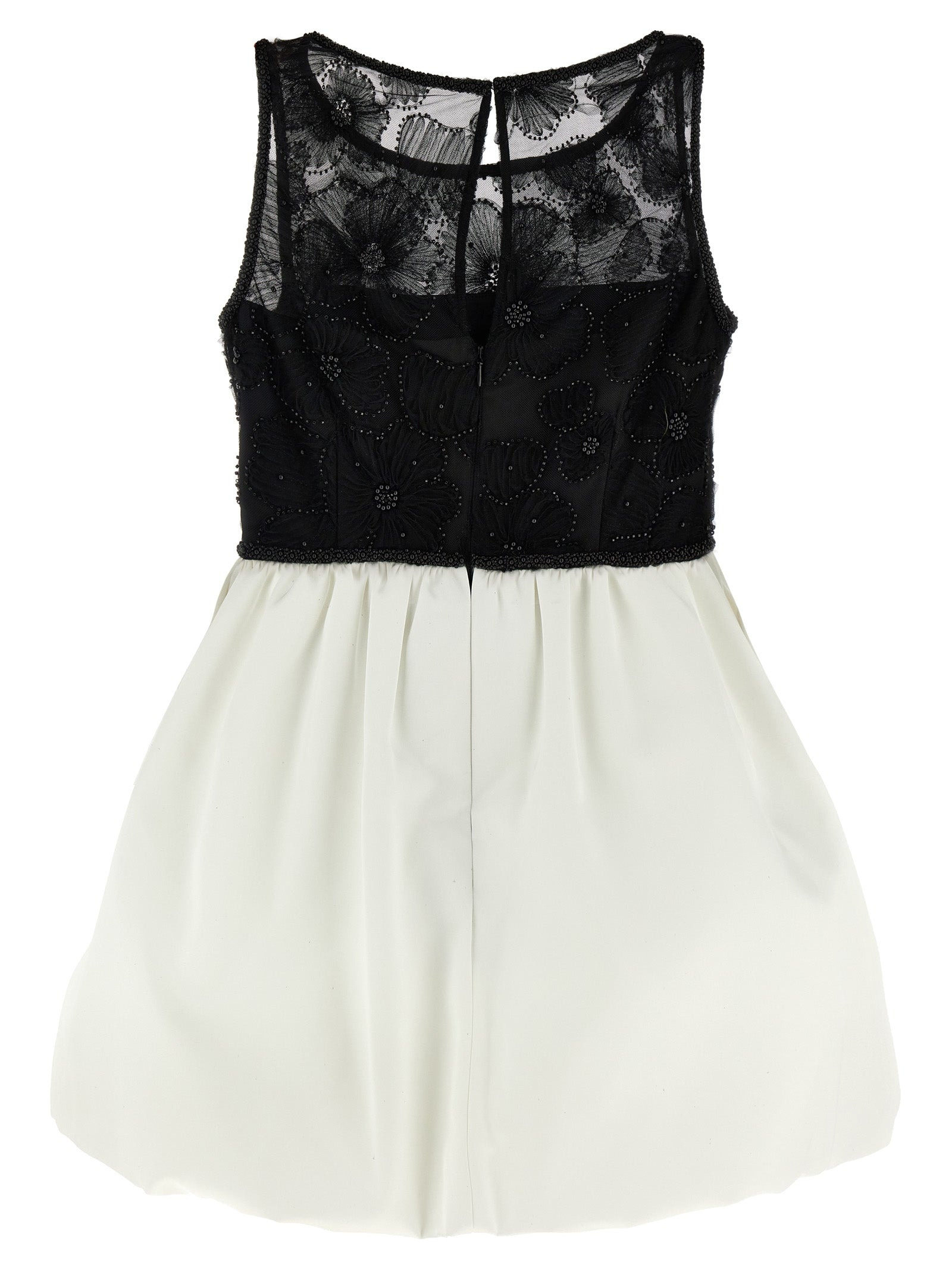 Self Portrait Women 'Black And White Tulle Mini' Dress - 2