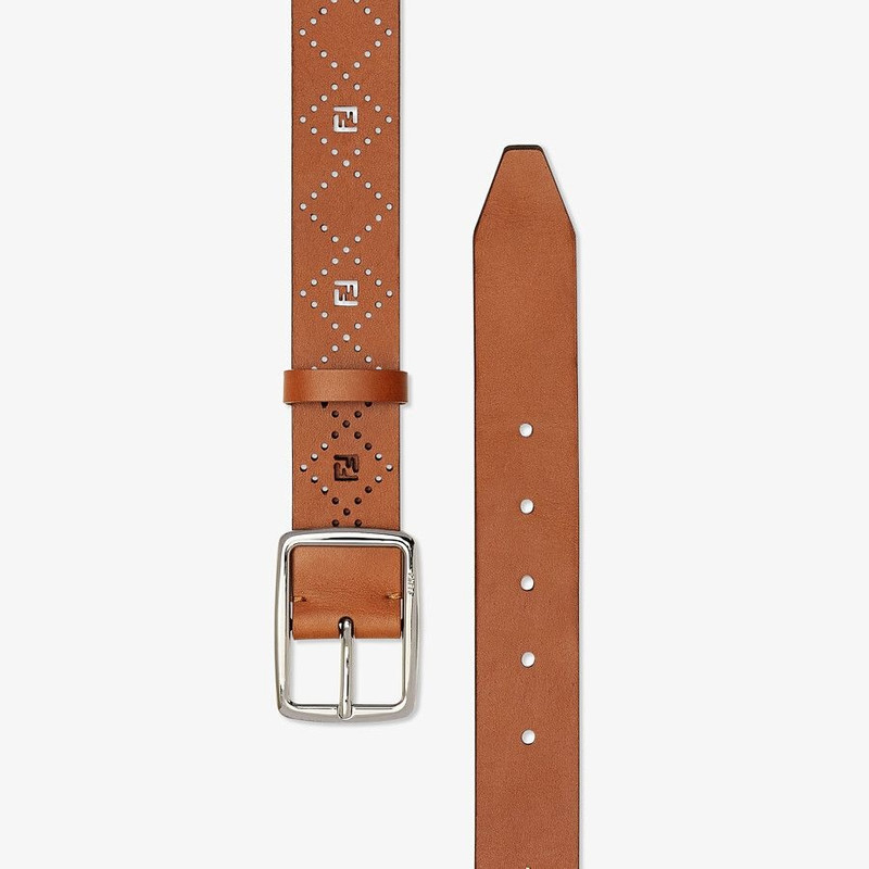 FENDI Brown leather belt outlook