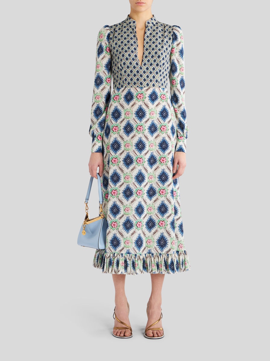 SABLÉ DRESS WITH GEOMETRIC PRINT - 3