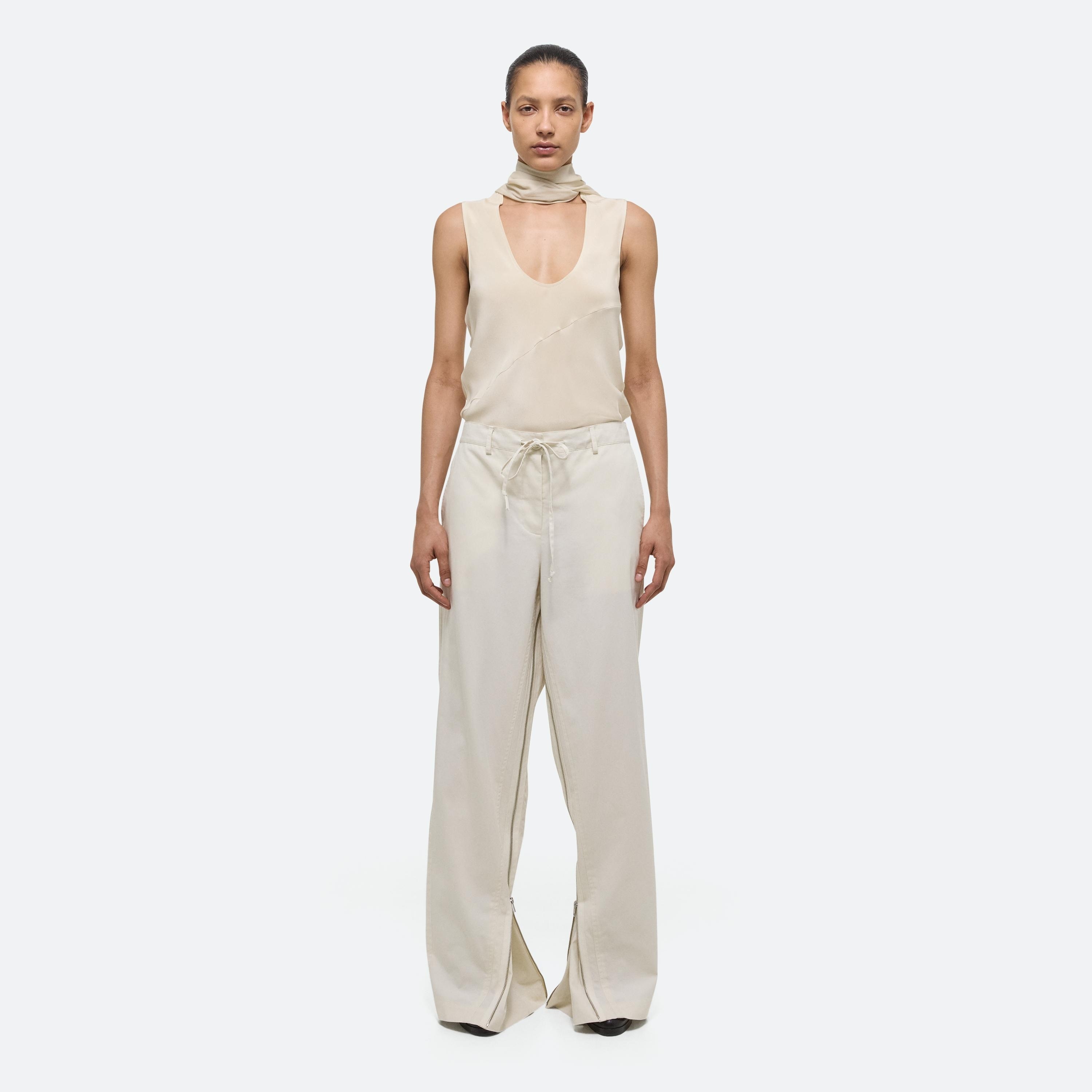 WIDE LEG GUSSET PANTS - 3