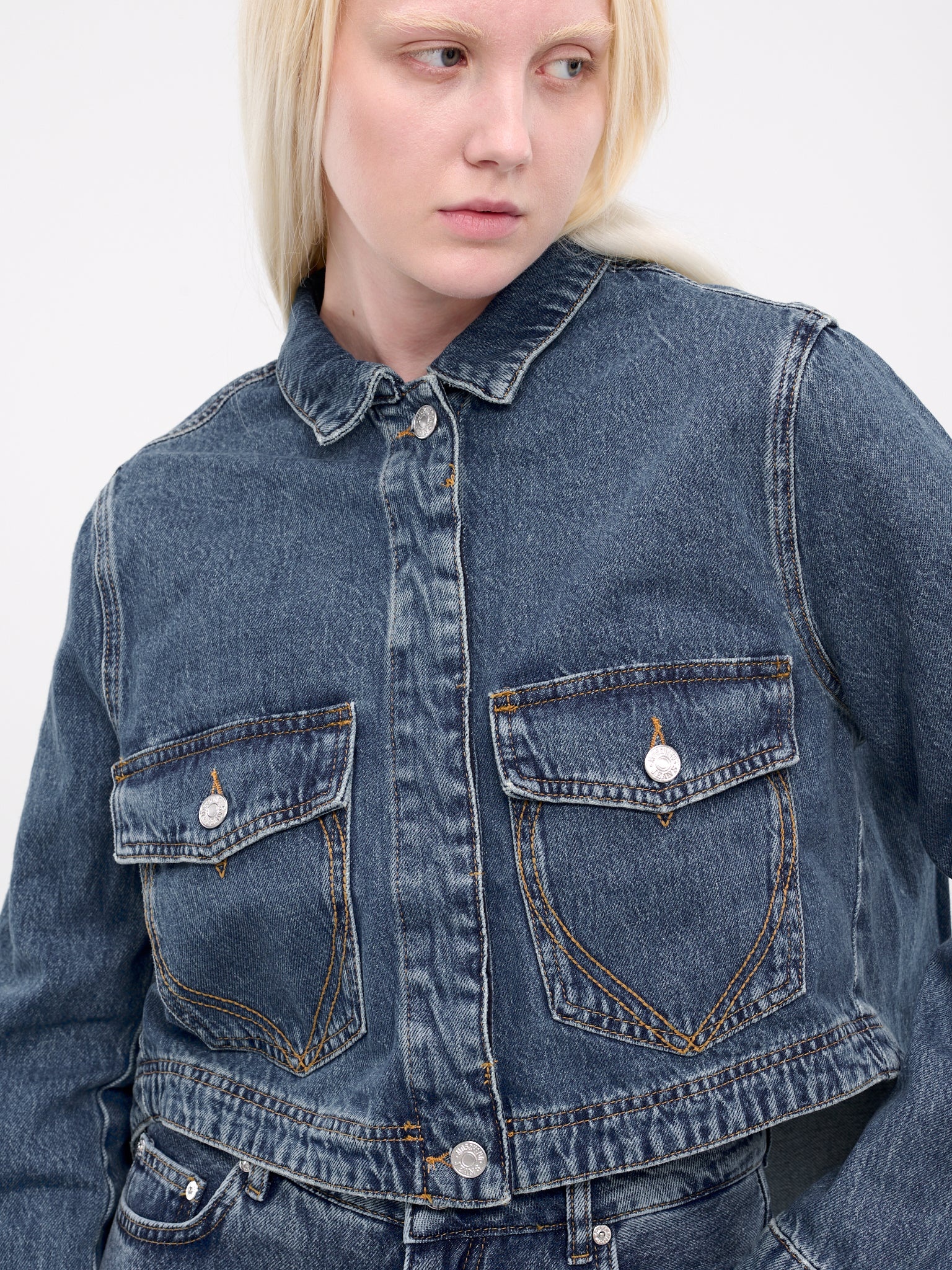 Boxy Denim Jacket - 4