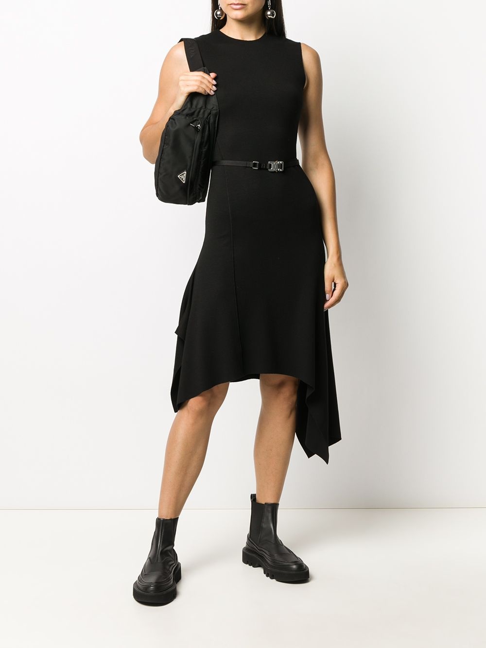 asymmetric midi dress - 2