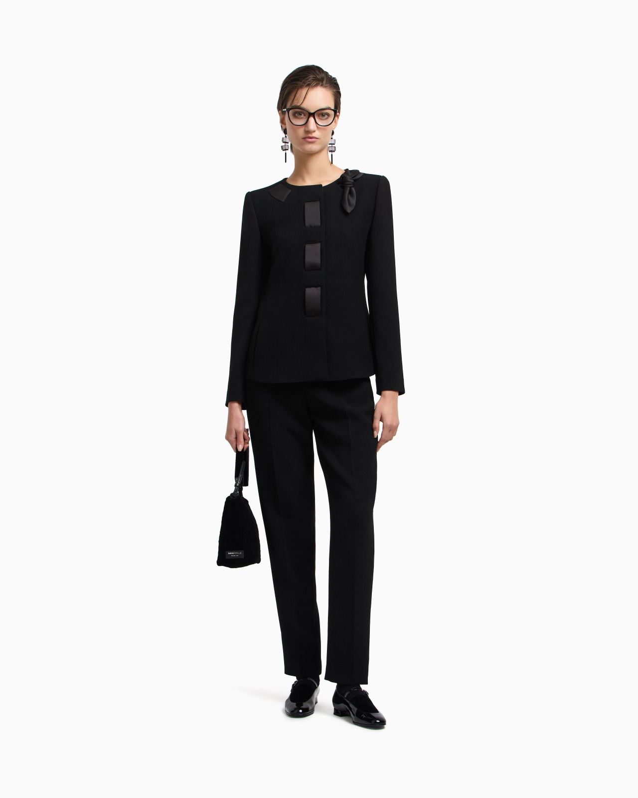 BARK-EFFECT FLUID CRÊPE TROUSERS - 2