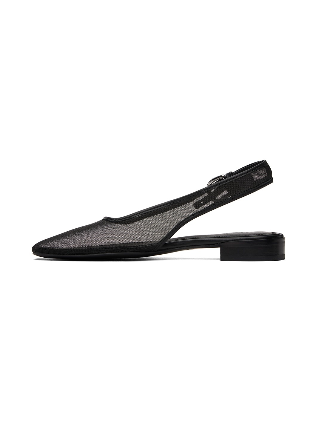 Black Astra Slingback Ballerina Flats - 3