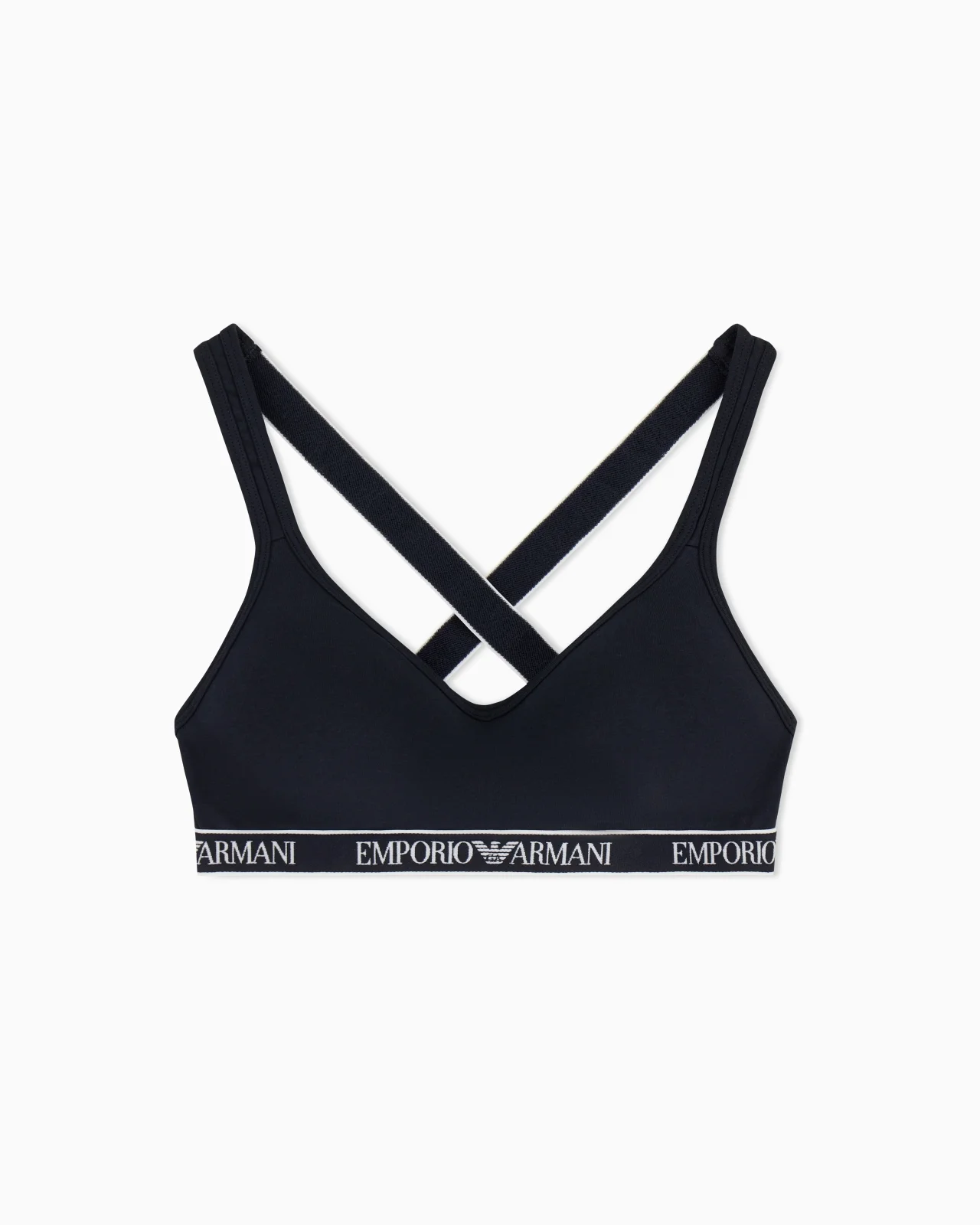 ASV ICONIC ORGANIC JERSEY PADDED BRALETTE WITH LOGO UNDERBAND - 1