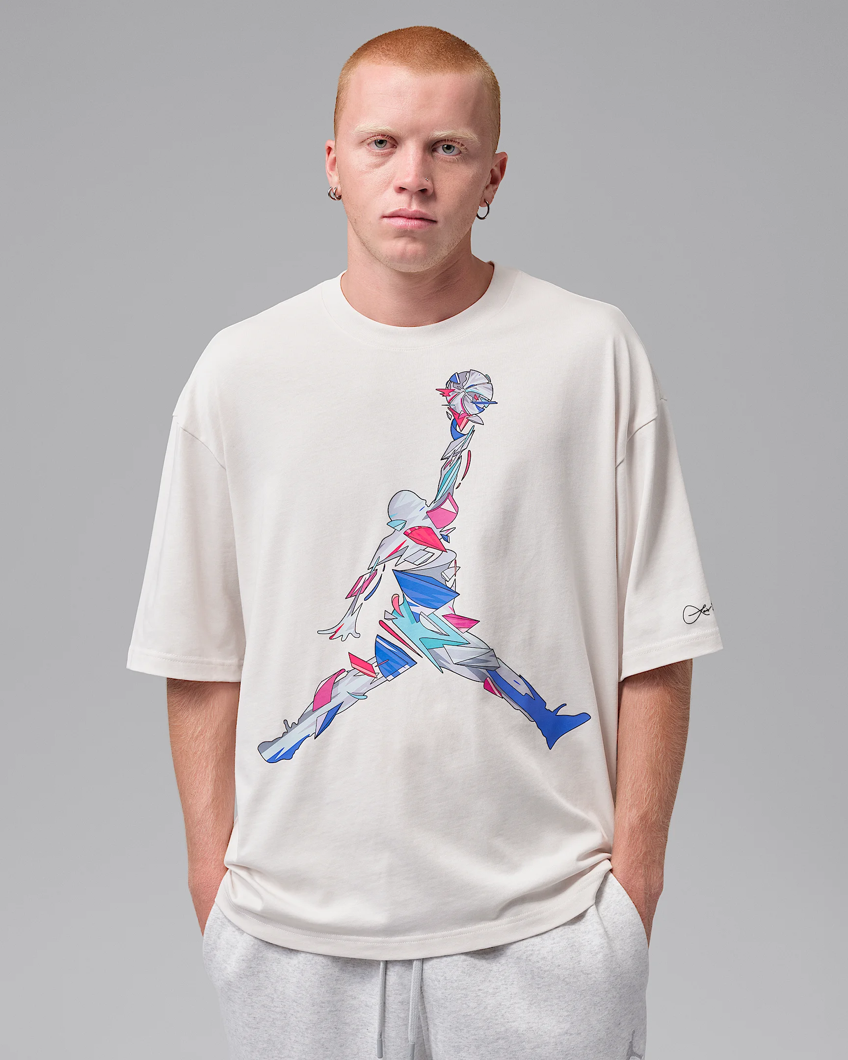 Jordan Brooklyn Men's Oversized Graphic T-Shirt - 1