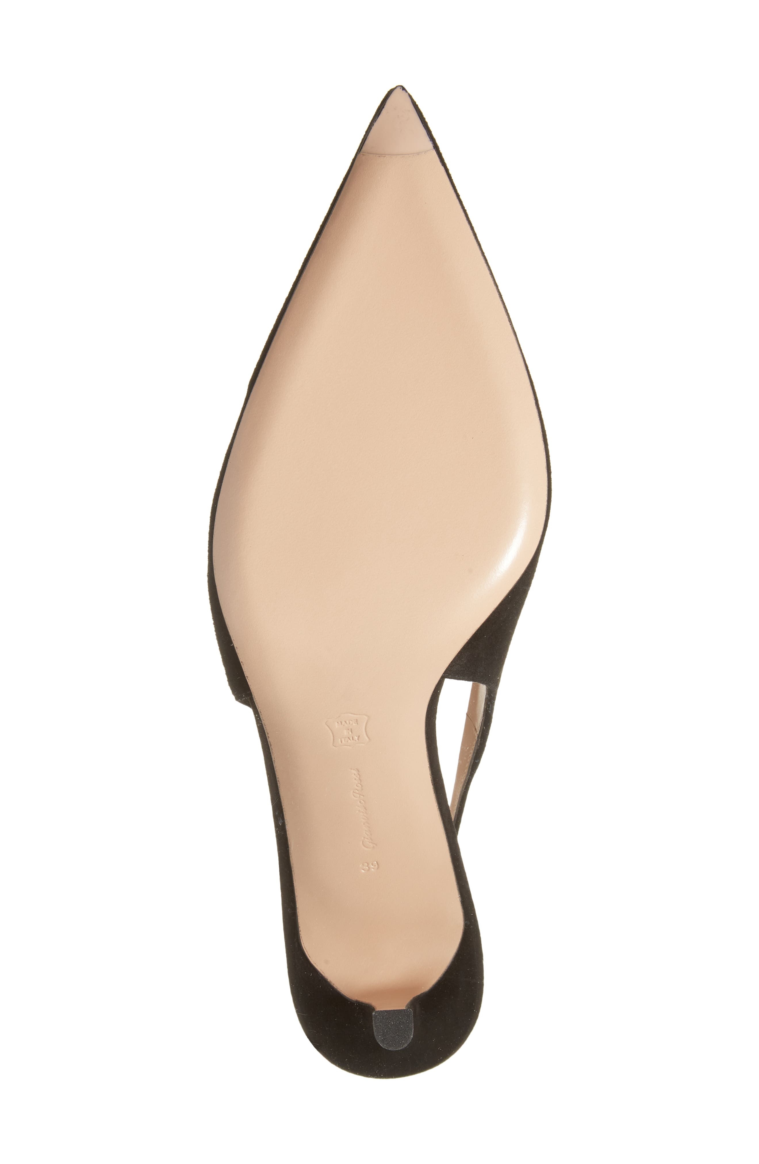 Gianvito Rossi Suede Slingback Pump in Black at Nordstrom - 6
