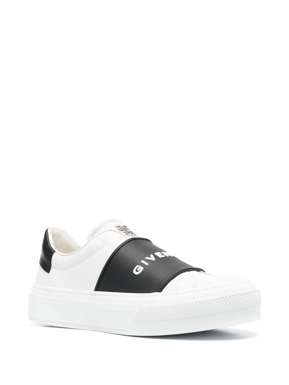 logo-print low-top sneakers - 2