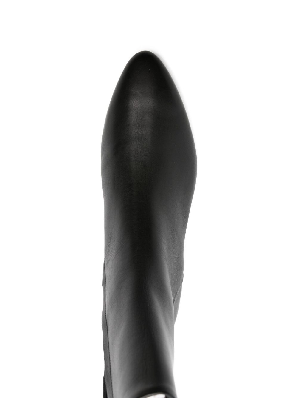 leather pointed-toe ankle boots - 4