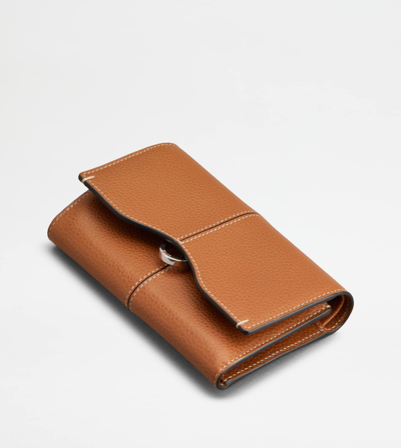 WALLET IN LEATHER - BROWN 3