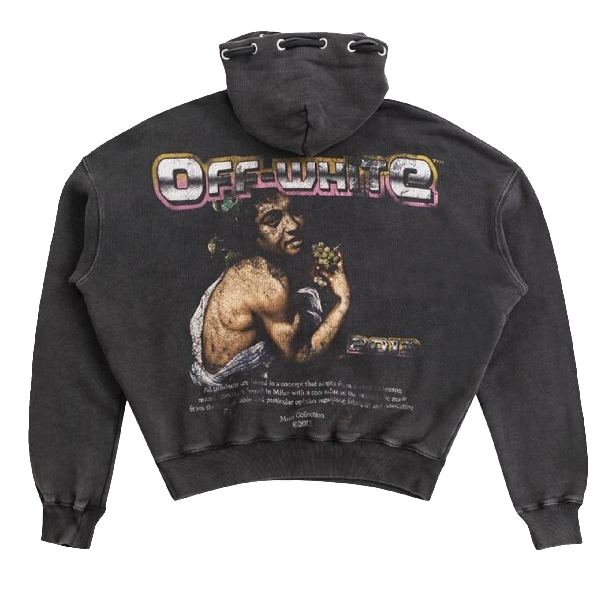 Off-White Digit Bacchus Hoodie 'Black/Multicolor' - 2