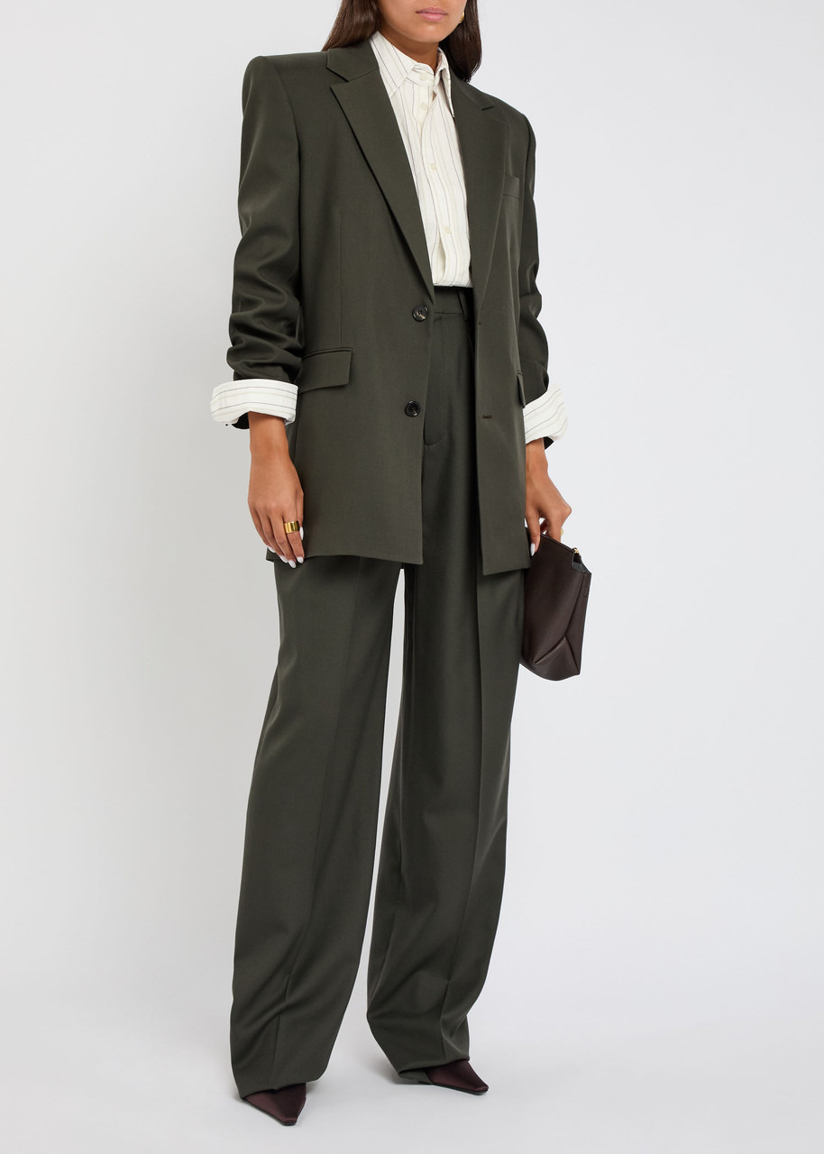 Yves Saint Laurent Logo Stripe-embroidered Cotton Shirt - 4