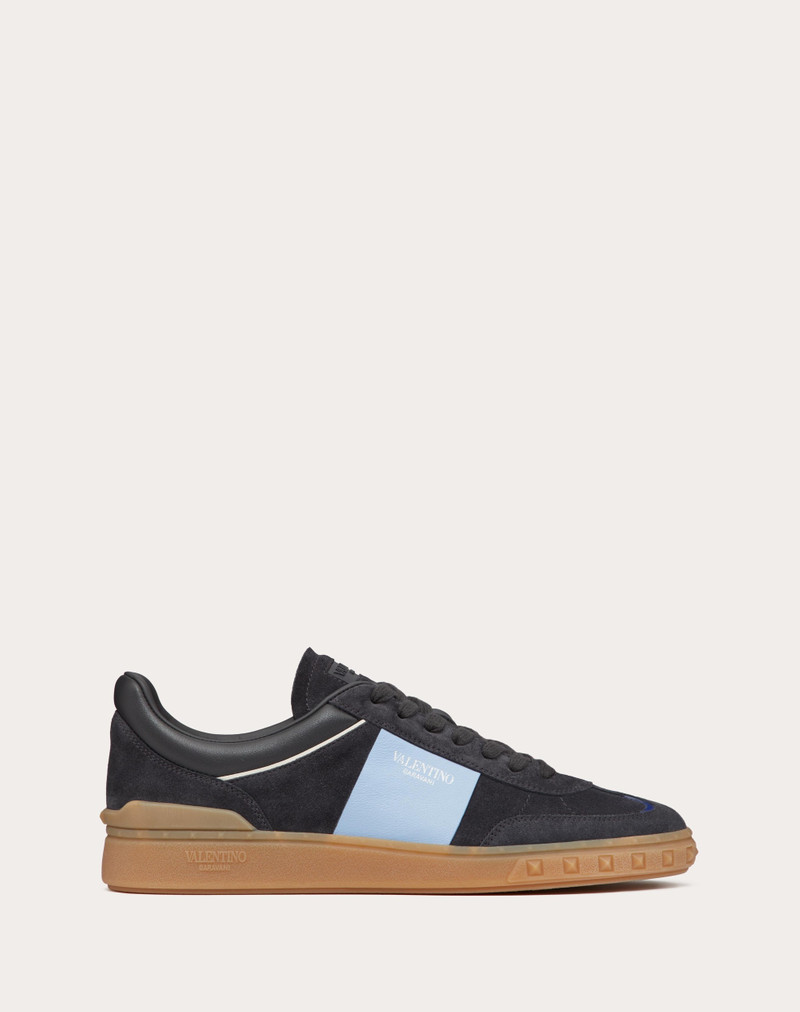 UPVILLAGE LOW TOP SNEAKER IN SPLIT LEATHER AND CALFSKIN NAPPA LEATHER 1