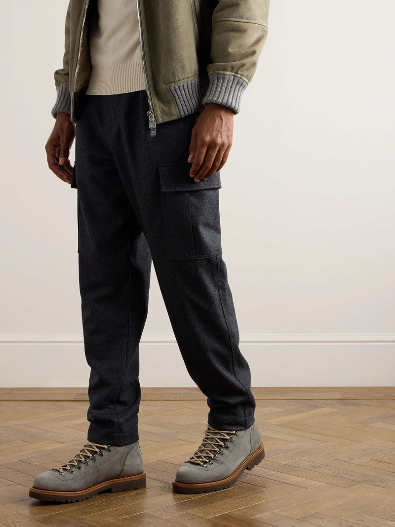 Brunello Cucinelli Cashmere-Trimmed Suede Boots outlook