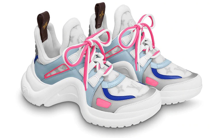 (WMNS) LOUIS VUITTON LV Archlight Sports Shoes Pink/White/Blue 1A65K6 - 3