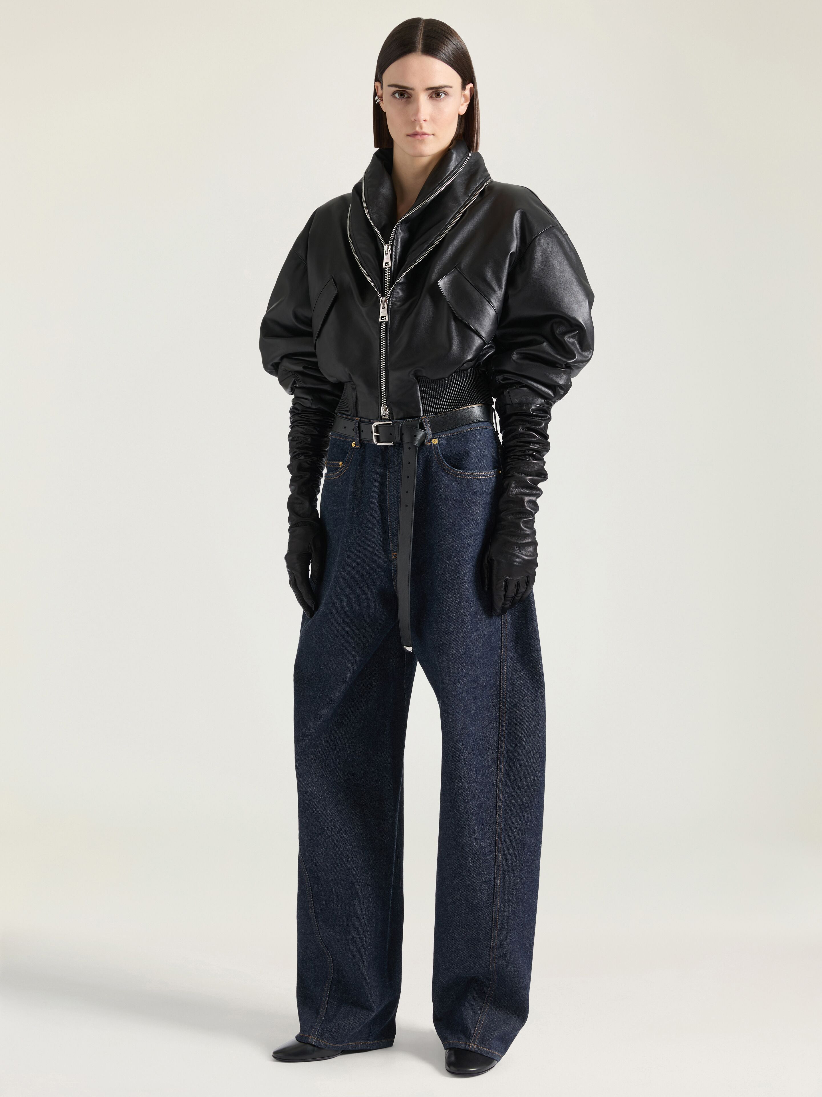COCOON PANTS IN RAW DENIM - 2