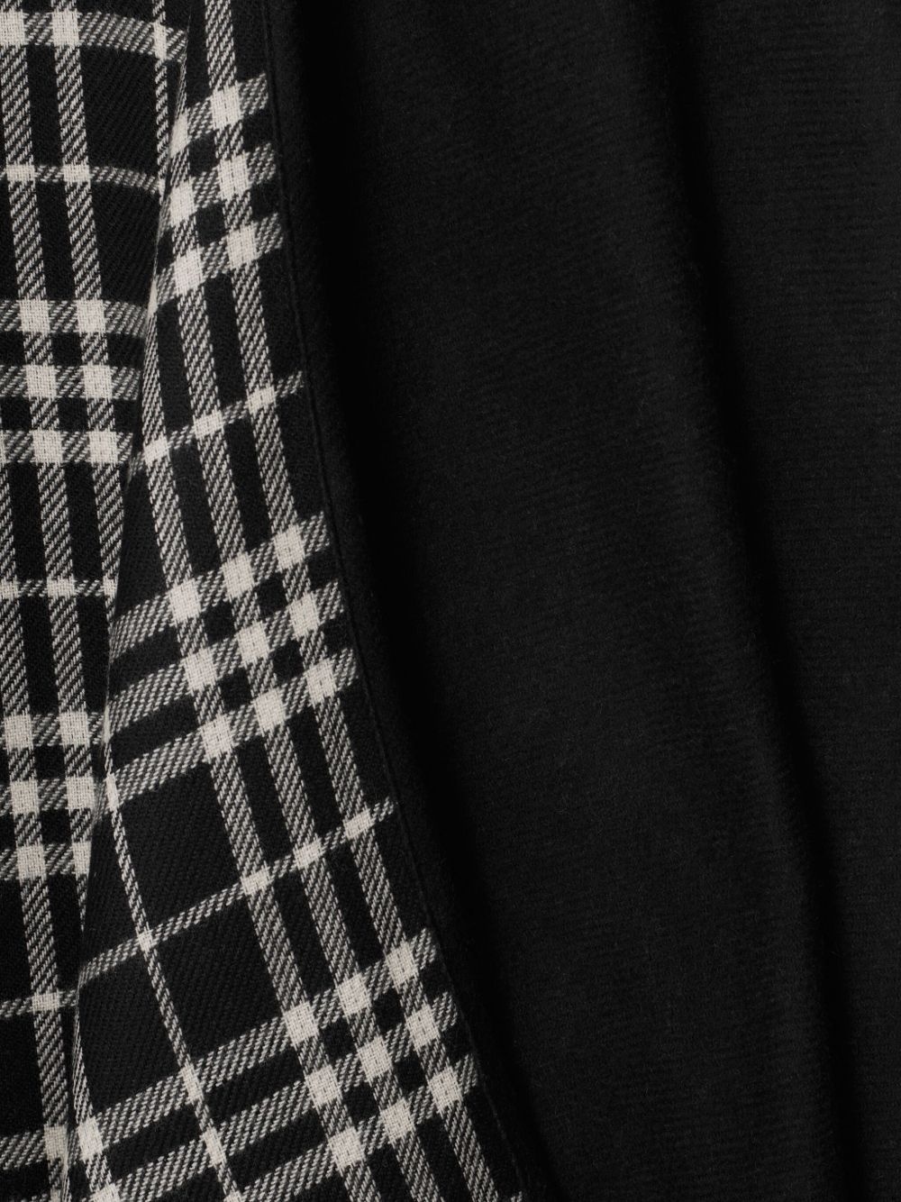 checked wool cape - 2