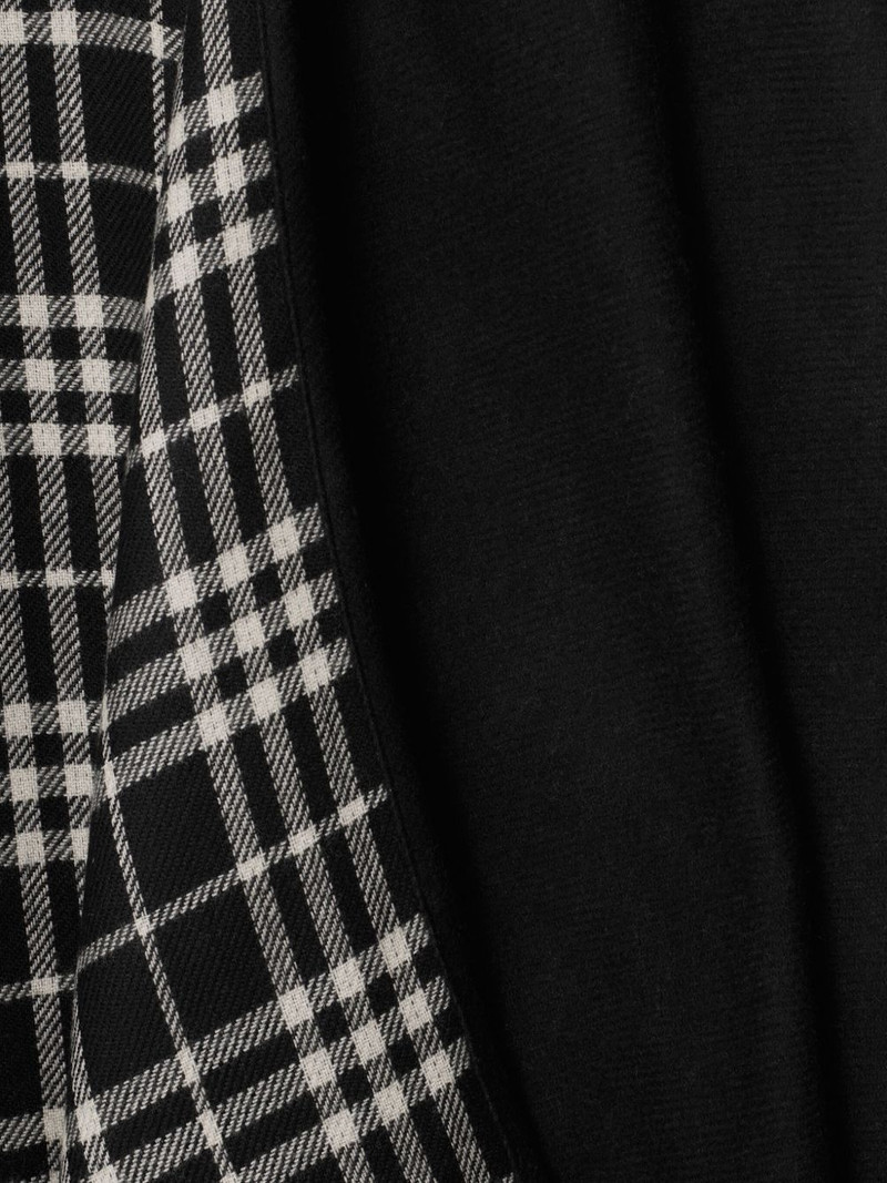 Burberry checked wool cape outlook