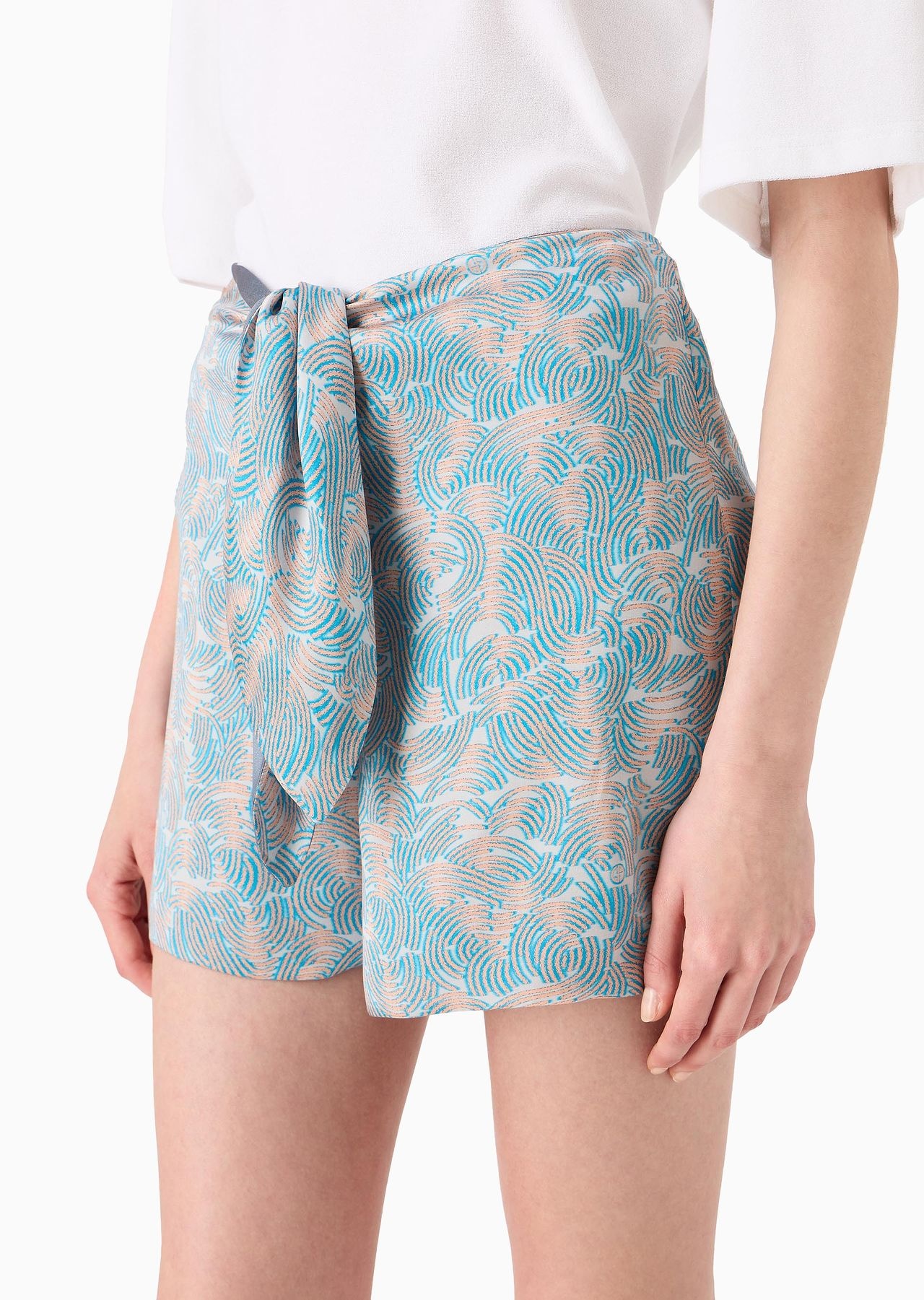 Printed silk shorts - 5