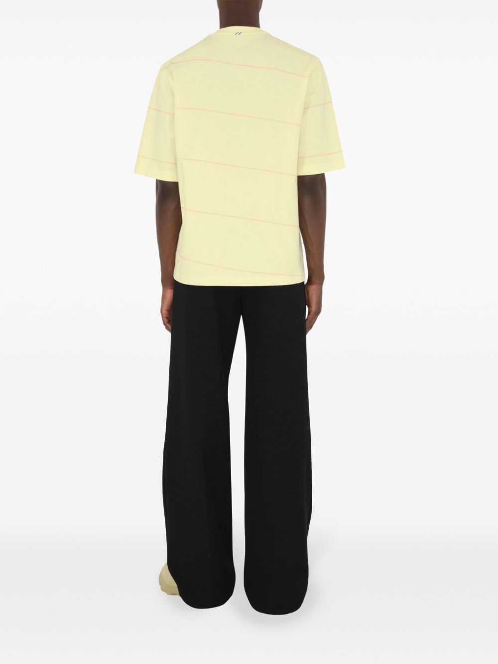 logo-embroidered cotton T-shirt - 3