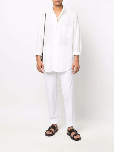 Loro Piana chest-pocket relaxed shirt outlook