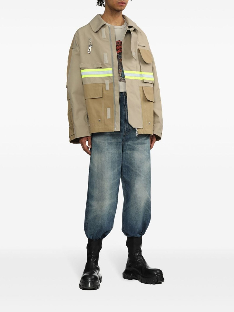 Junya Watanabe MAN faded-effect selvedge jeans outlook