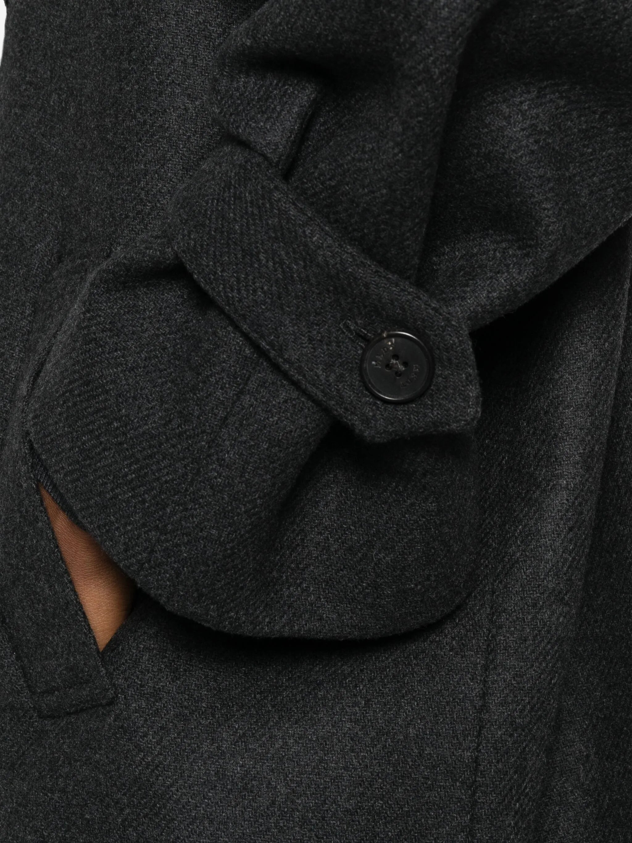 Mark Kenly Domino Tan Raglan-sleeve Single-breasted Coat - 2