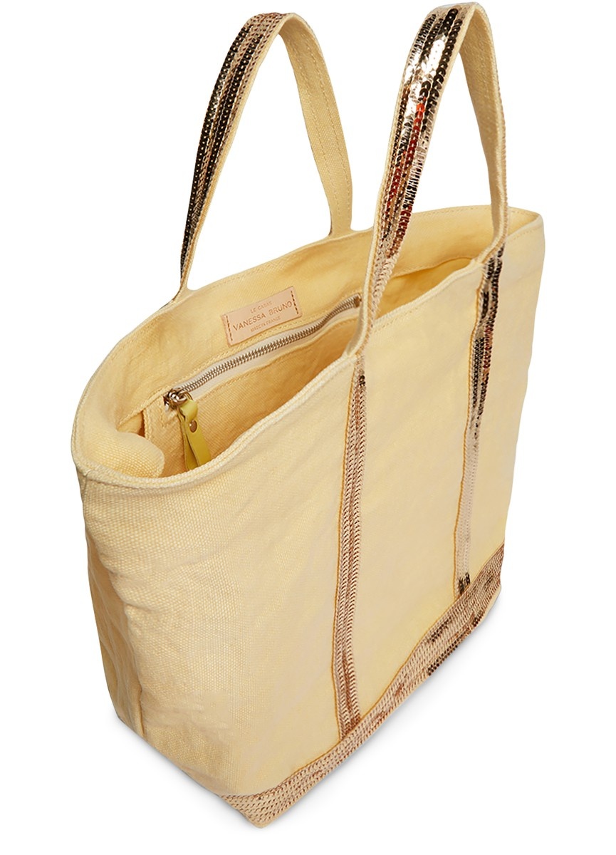 Linen M cabas tote - 4