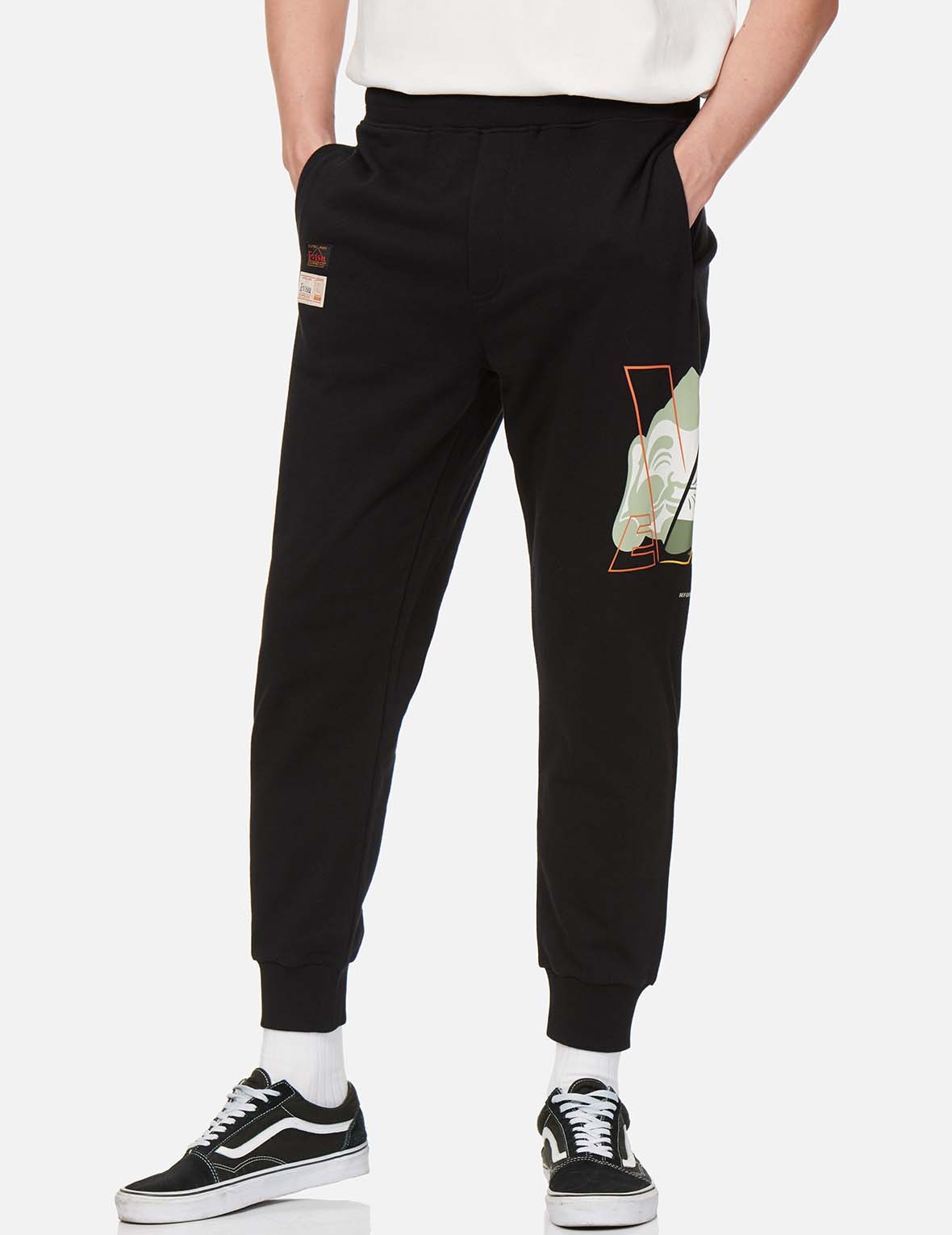 GODHEAD DARUMA PRINT SWEATPANTS - 3