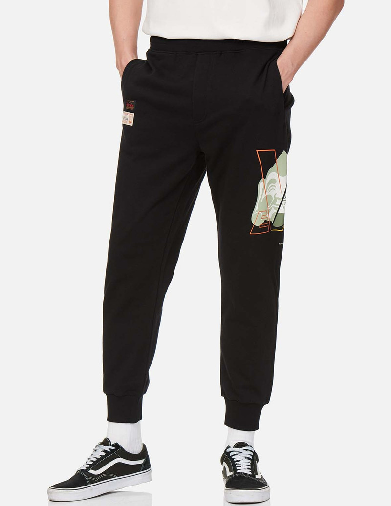 GODHEAD DARUMA PRINT SWEATPANTS 3