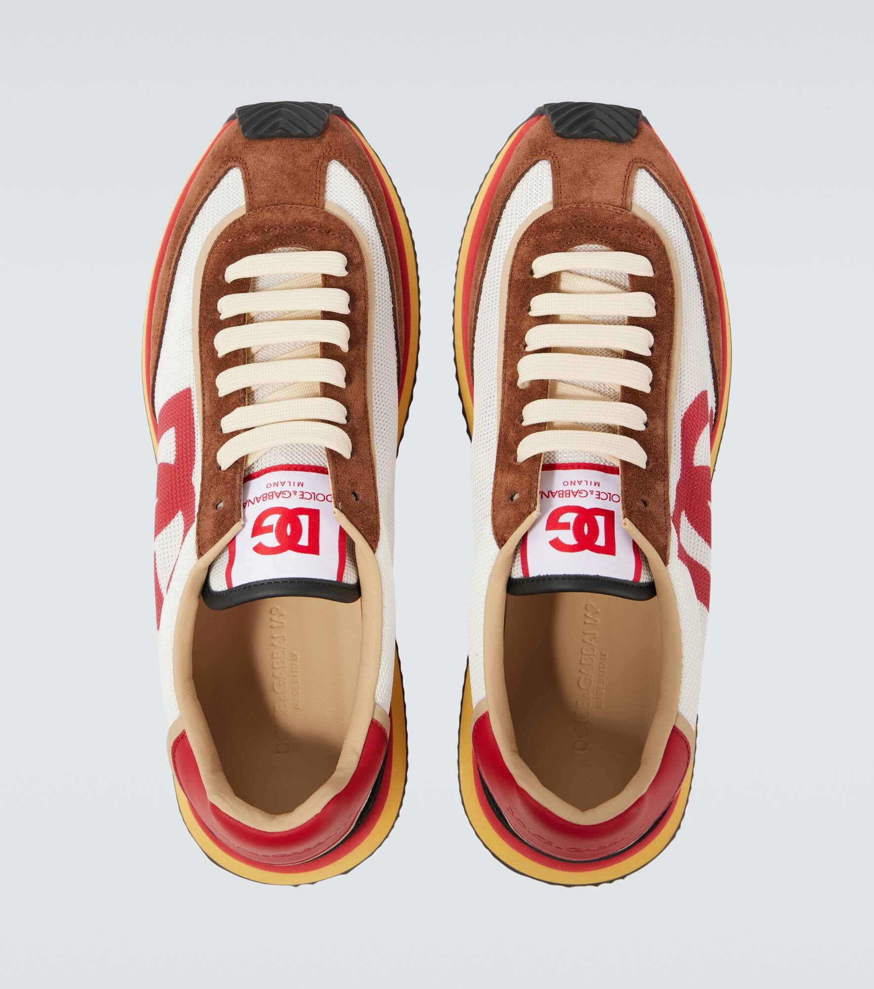 DG Runner suede-trimmed sneakers - 4