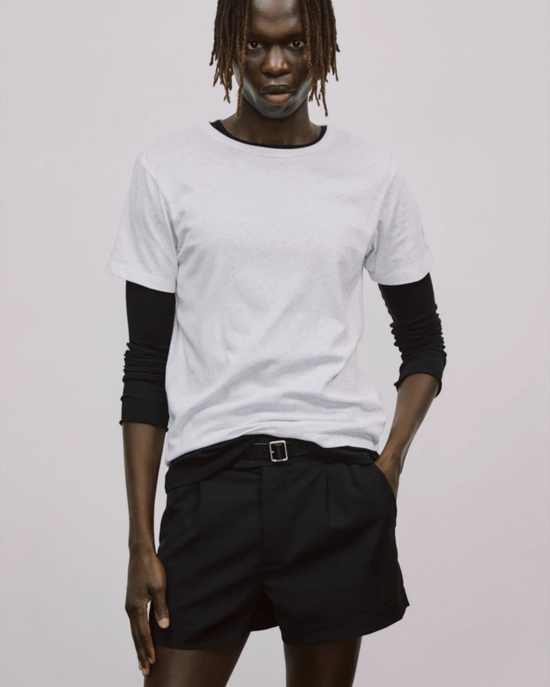 entire studios MINI TEE HEATHER GREY outlook