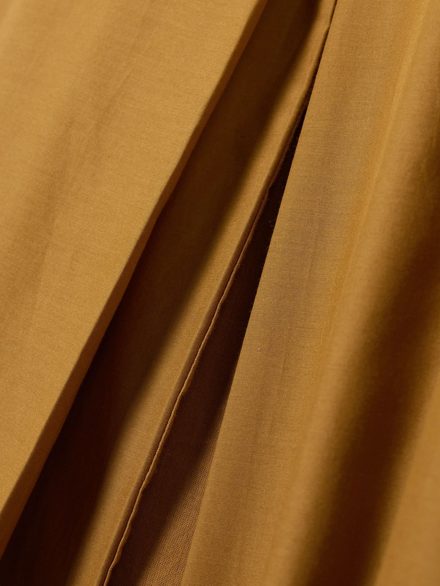 Carmen cotton and silk-blend voile midi skirt Yellow - 4