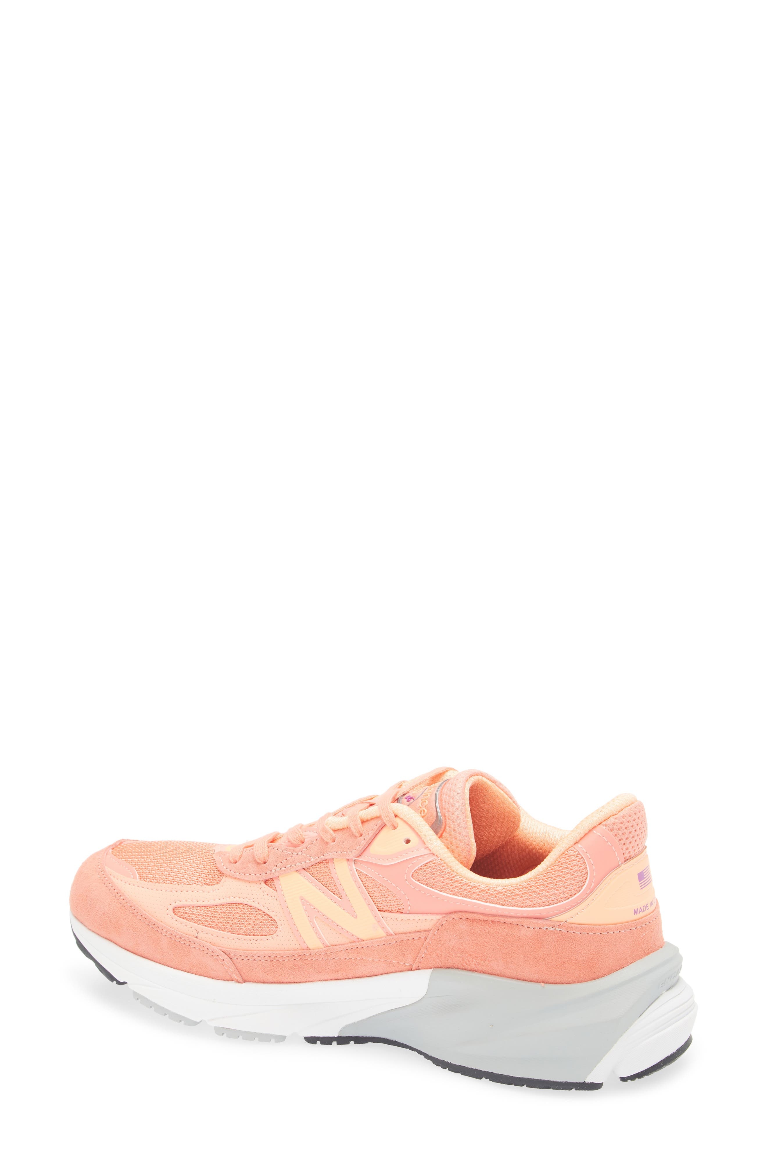 New Balance Gender Inclusive Made in USA 990v6 Sneaker in Sunrise/Purple at Nordstrom - 2