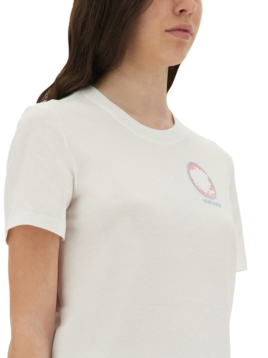 Versace Women Cameo Logo T-Shirt - 4