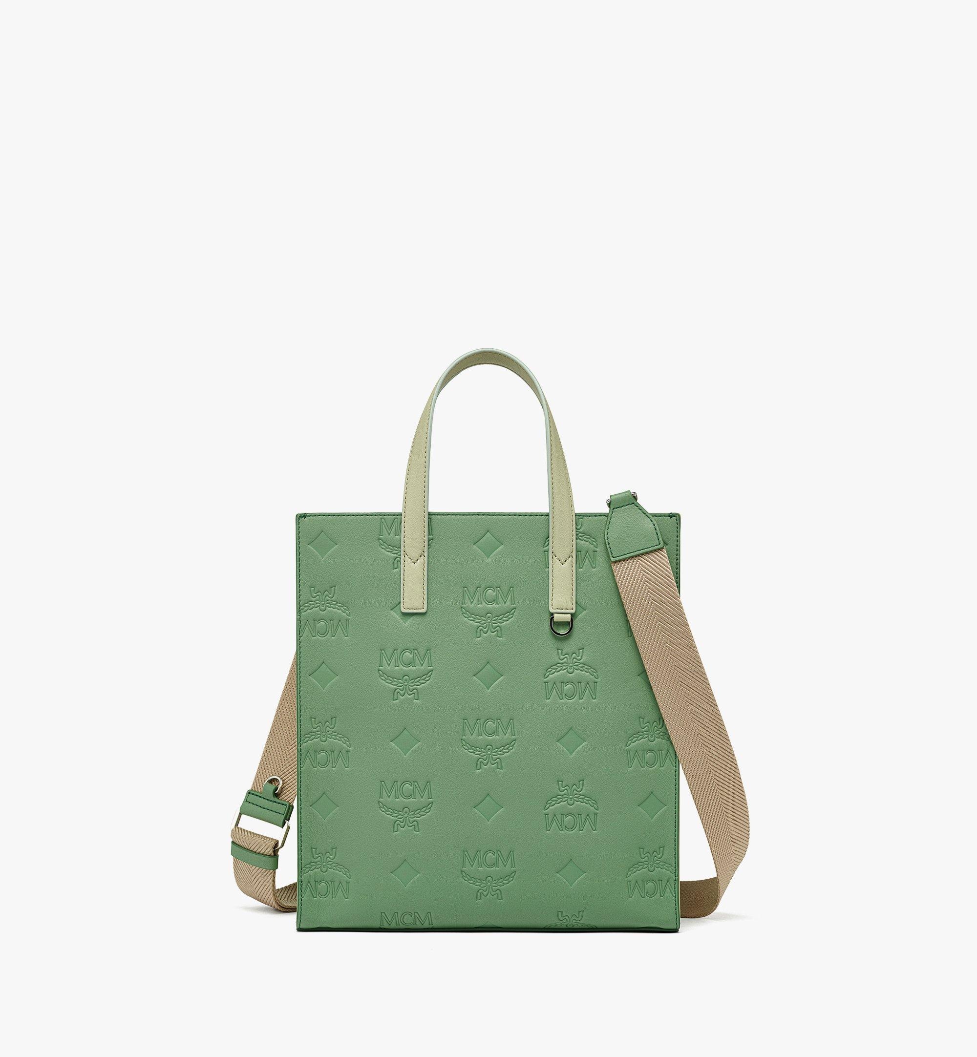 Aren Tote in Embossed Monogram Leather - 1