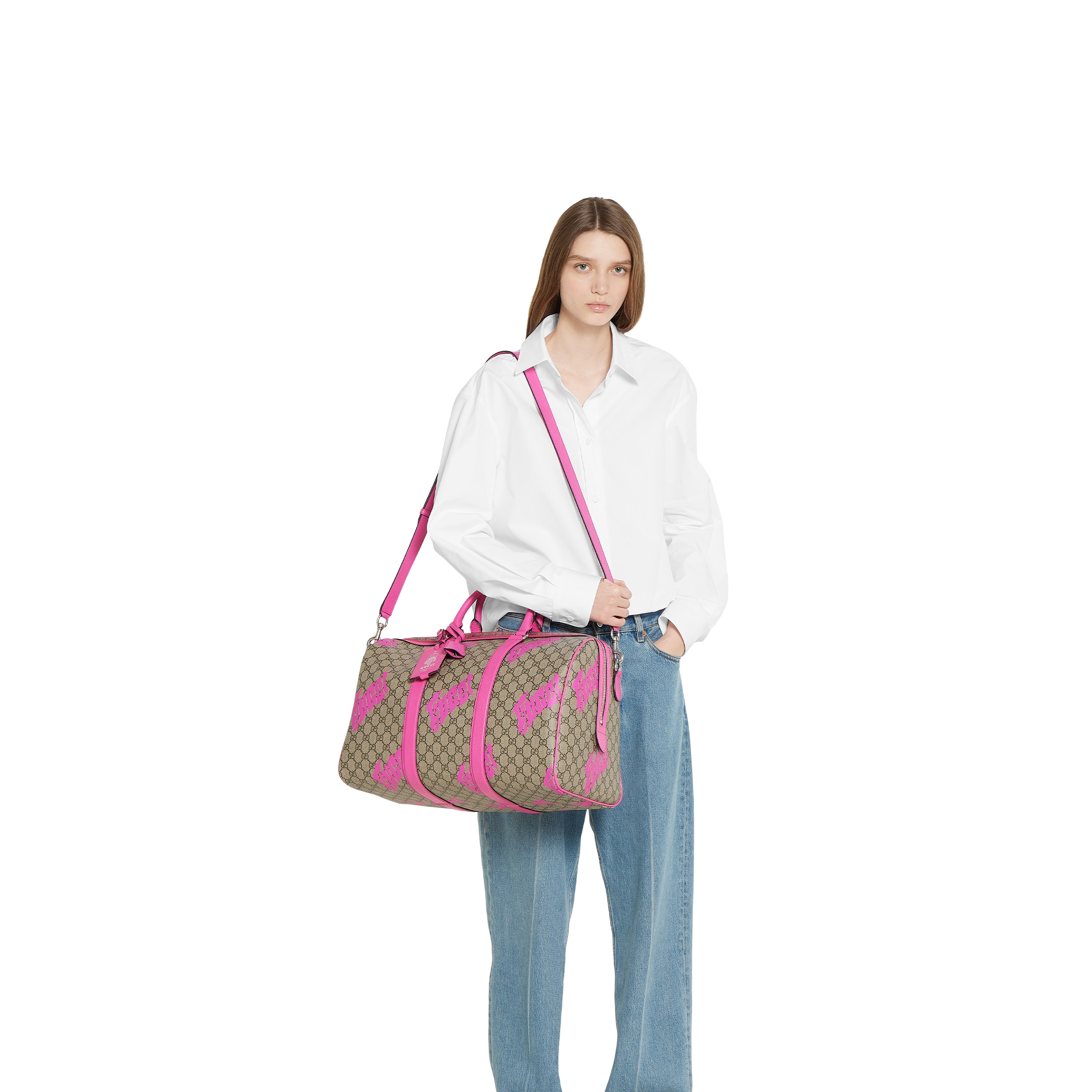 Medium duffle bag with print - 7