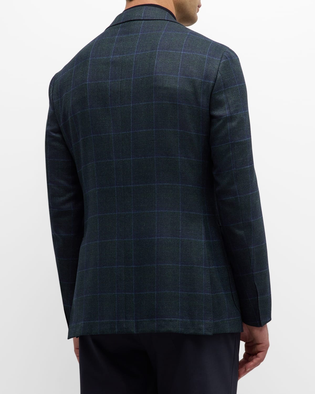 Men's Wool Windowpane Sport Coat - 3