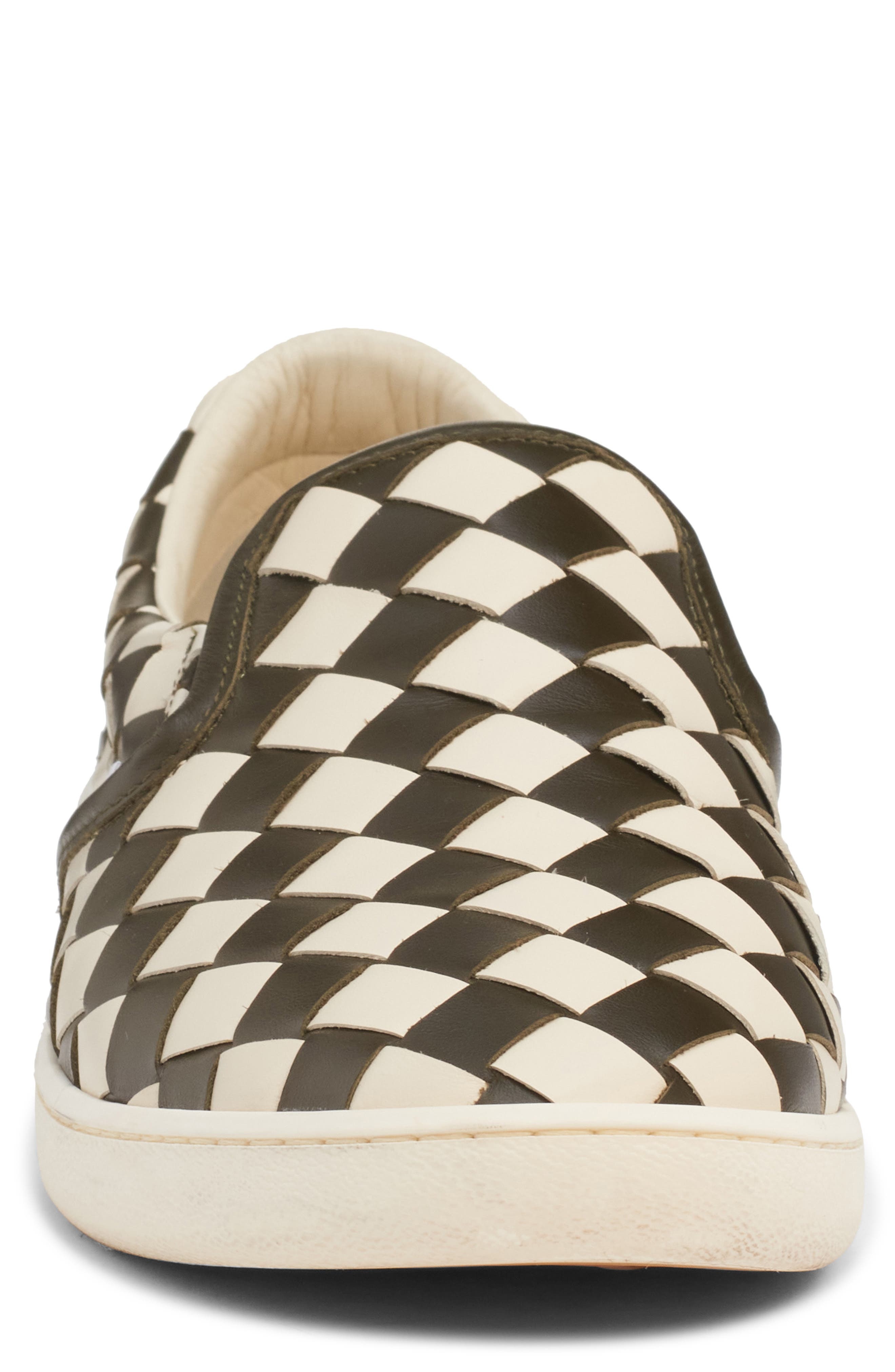 Bottega Veneta Sawyer Intrecciato Slip-On Sneaker in Sea Salt/Khaki at Nordstrom - 4