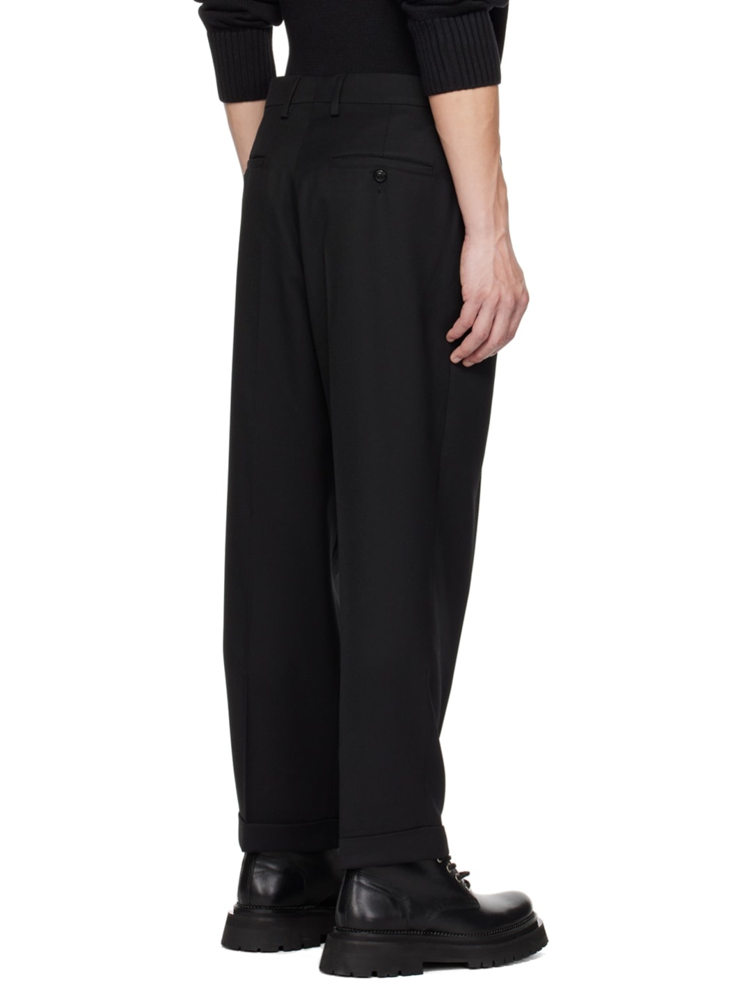 Black Carrot Fit Trousers - 3