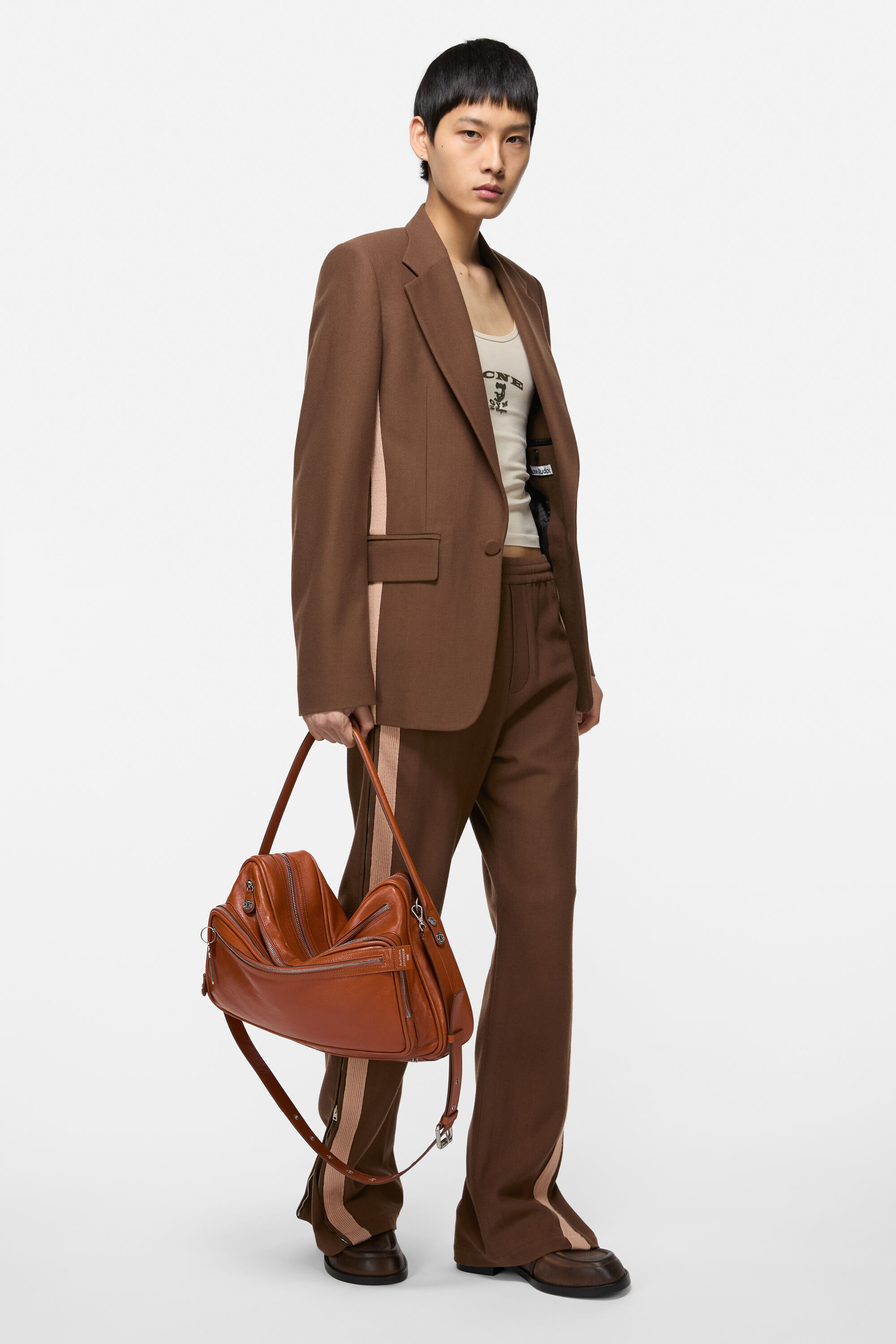 Fitted suit jacket - Chocolate brown - 2
