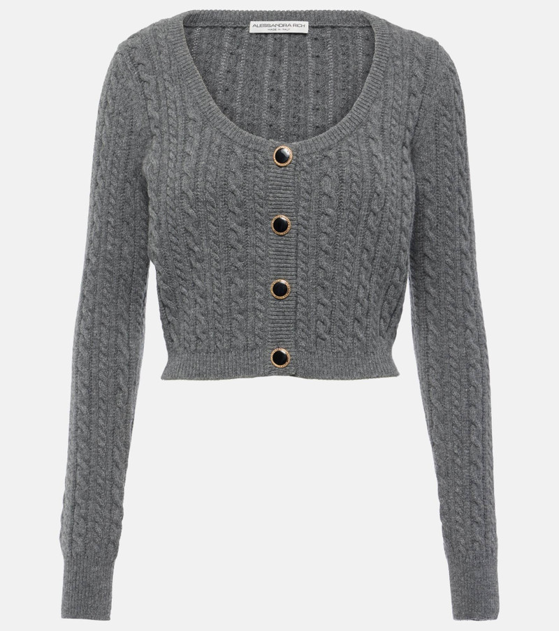 Cable-knit wool cardigan - 1
