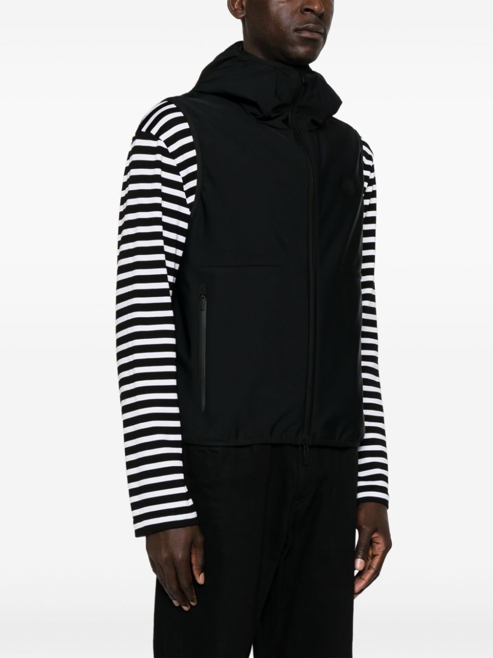 padded hooded gilet - 3