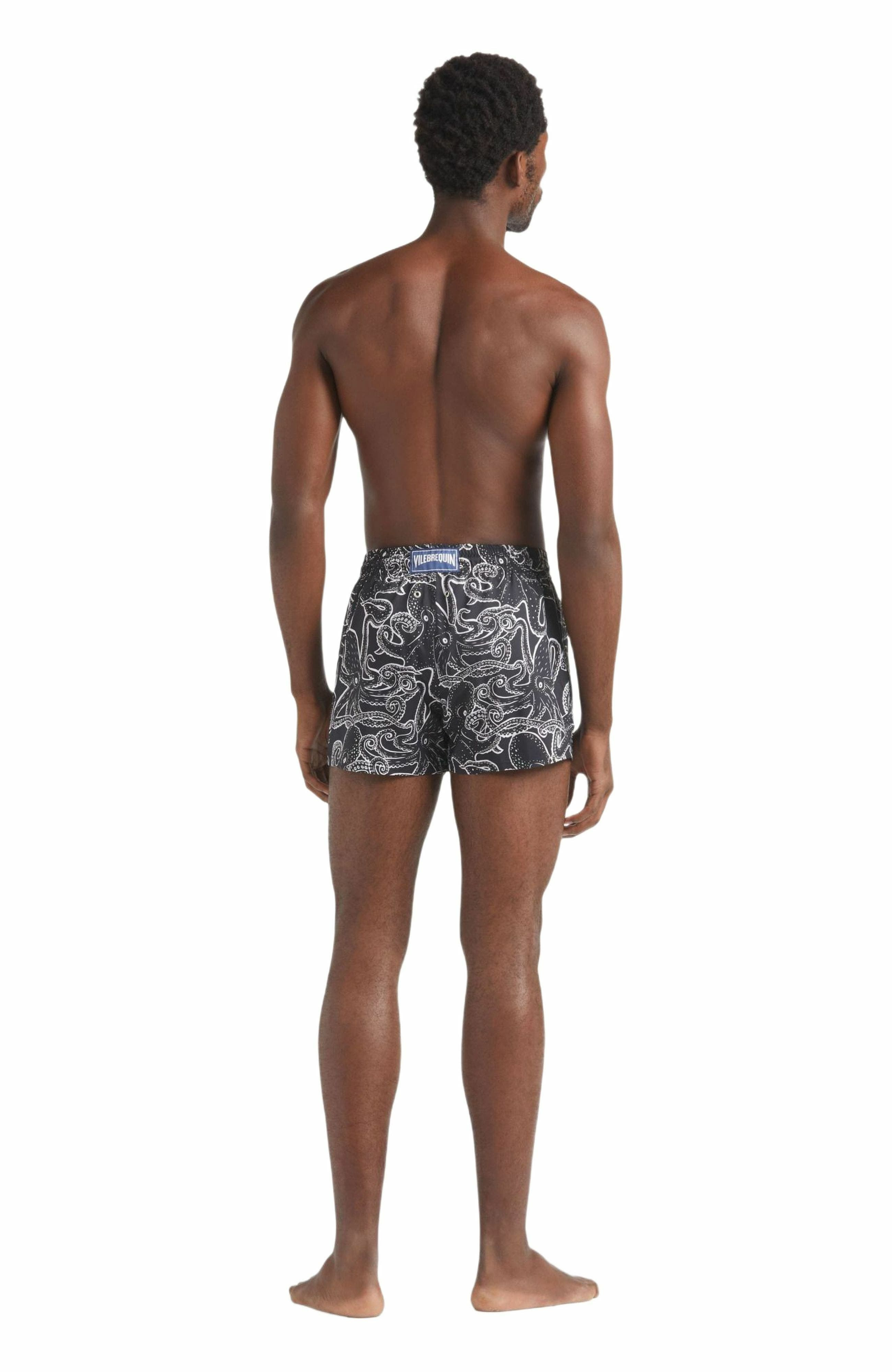 Vilebrequin Men's Poulpes Short Swim Shorts in Noir at Nordstrom - 4