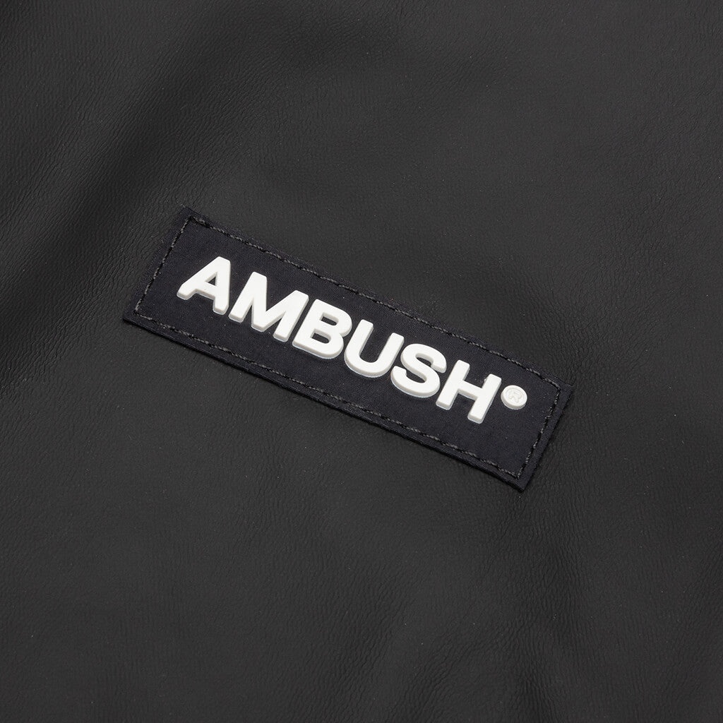 AMBUSH RUBBER COATED HOODIE - BLACK - 3