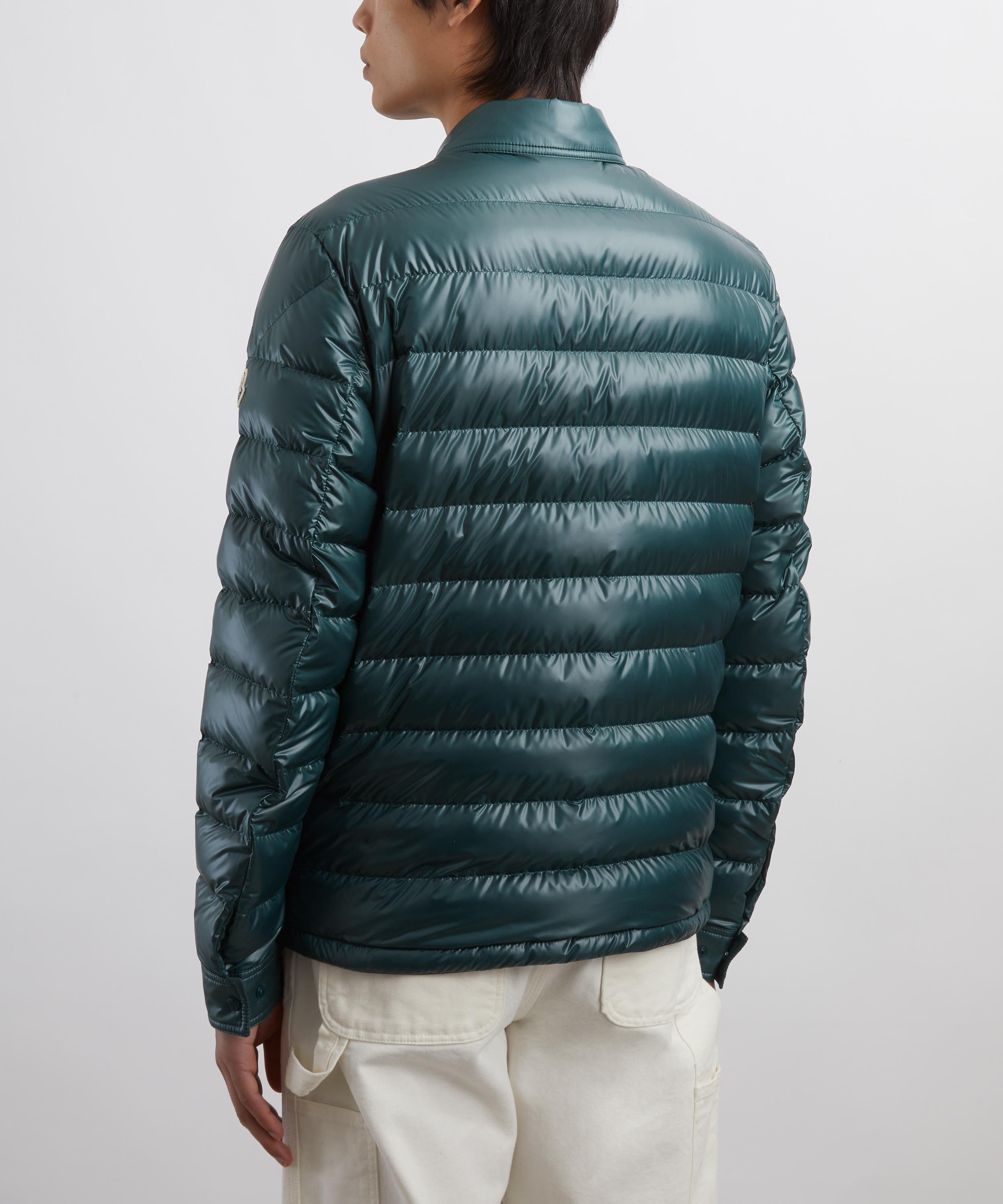 Dark Green Chamberly Down Shirt Jacket - 4