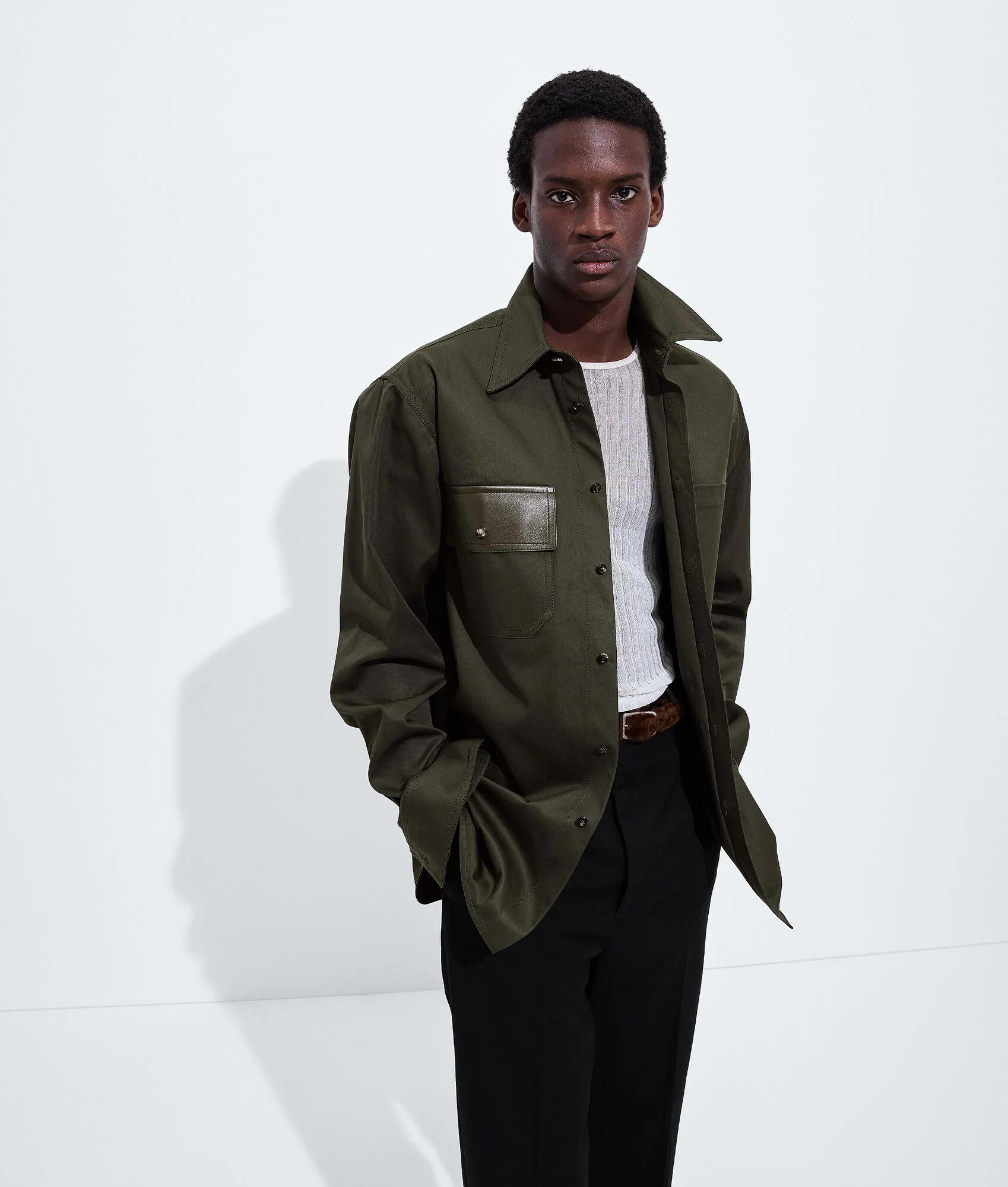 Cotton Gabardine Shirt - 1