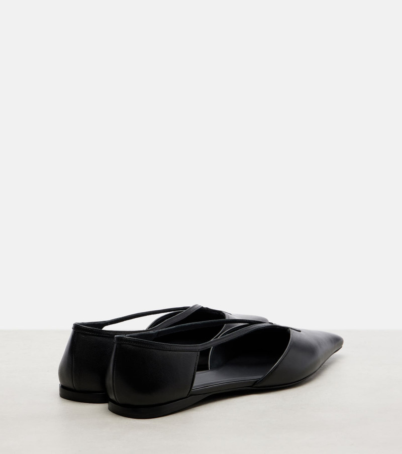 Max Mara Amatassa leather ballet flats outlook