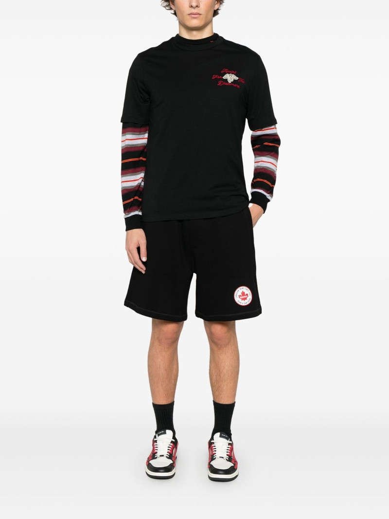 DSQUARED2 logo-print track shorts outlook