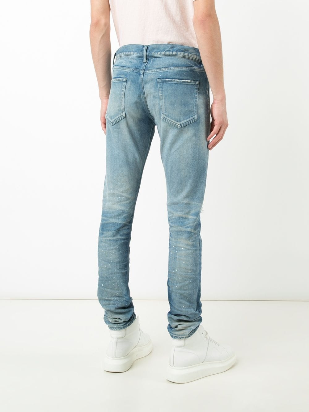 distressed denim jeans - 4